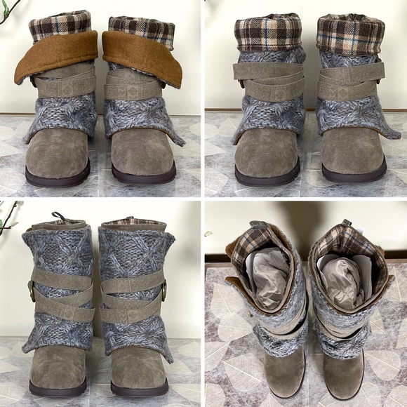 MUK LUKS® Nikki 3-in-1 Belted Sweater Wrap Water Resistant Faux Suede Boots - Picture 5 of 16